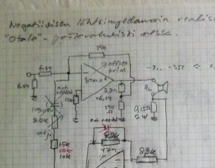 Electrocompaniet obvody 1. zesilovače